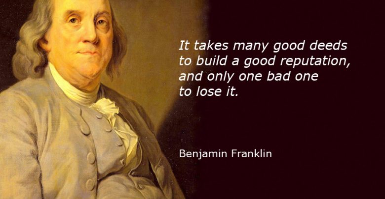 سخن زیبا از بنجامین فرانکلین